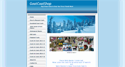 Desktop Screenshot of goatcoatshop.com